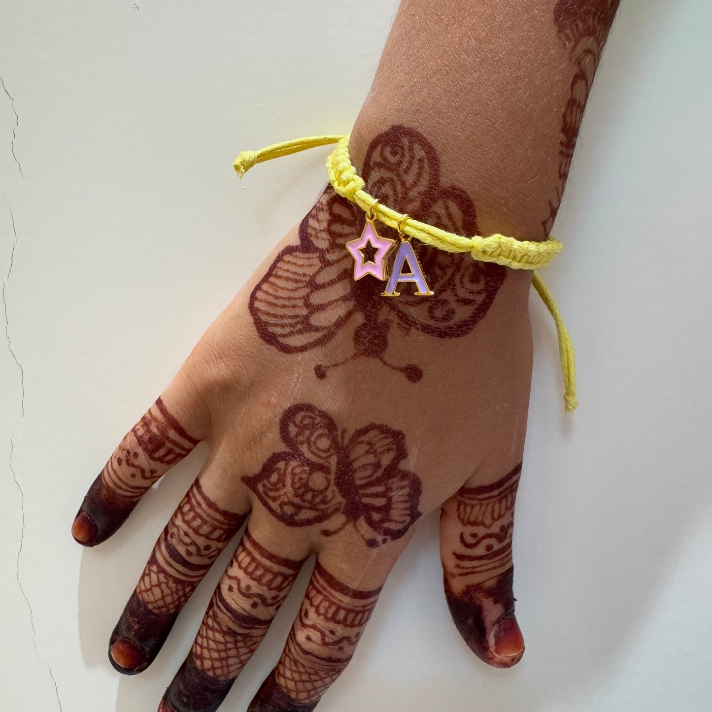 Initial Star Adjustable Bracelet