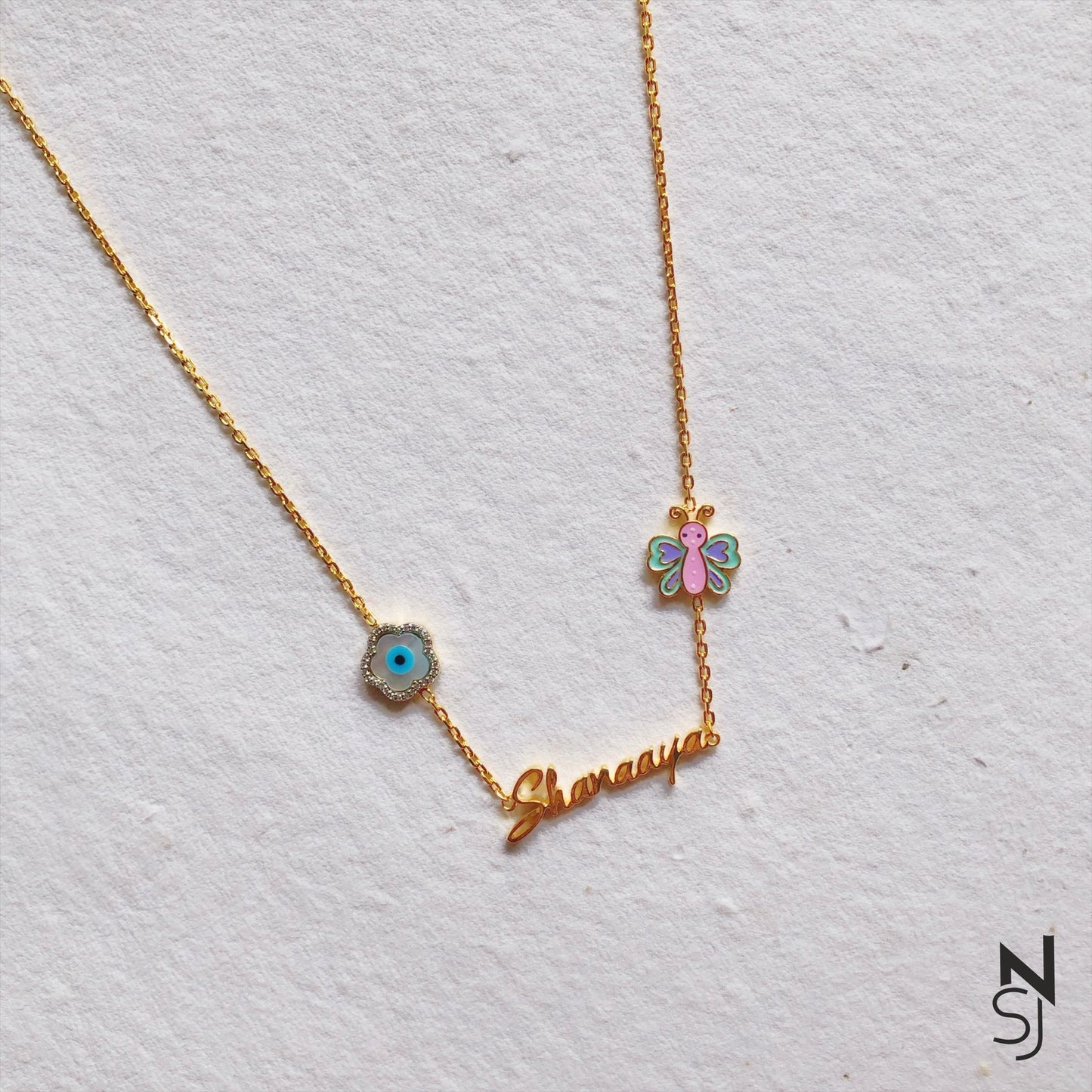 Butterfly Wings Name Neckchain