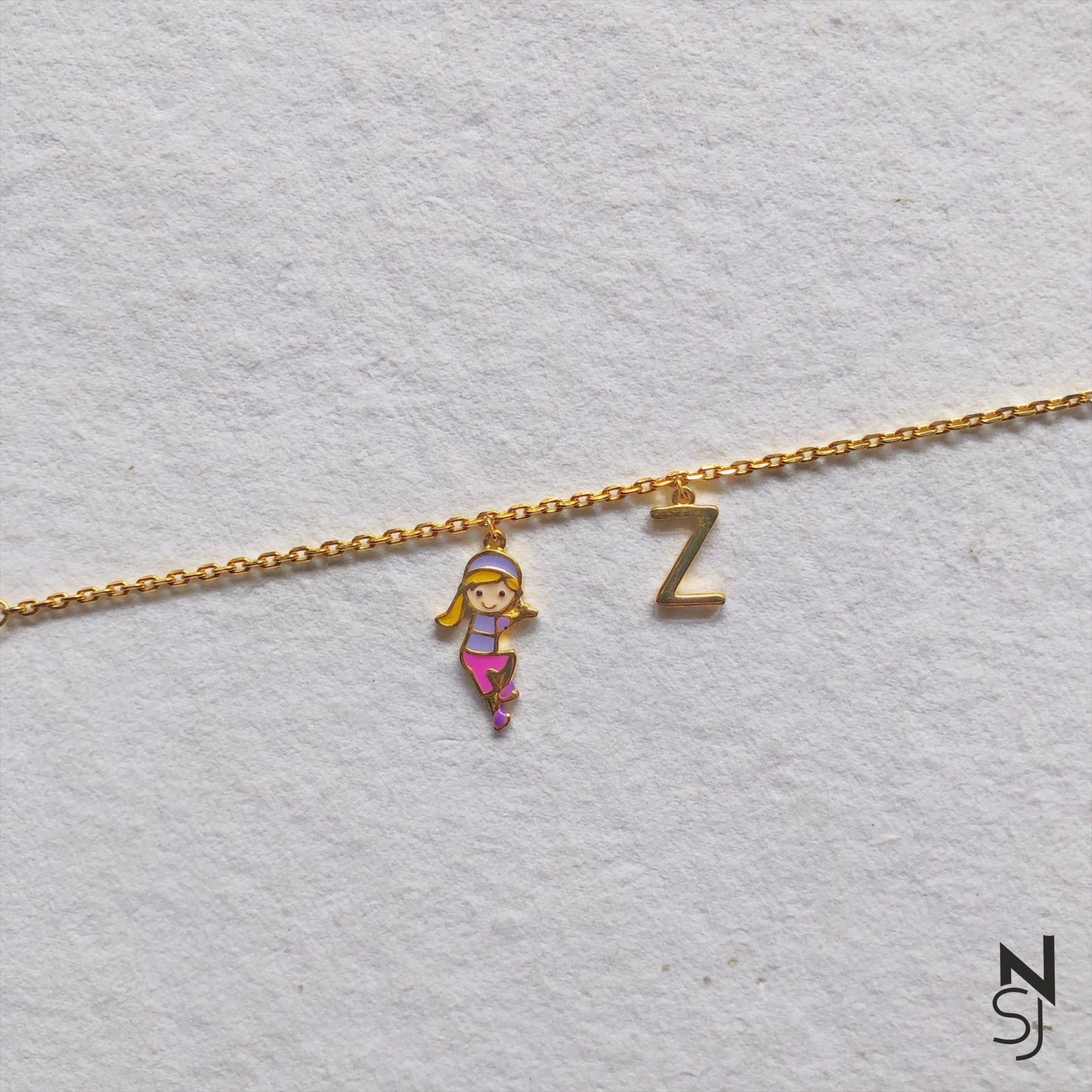 Cliffhanger Initial Bracelet