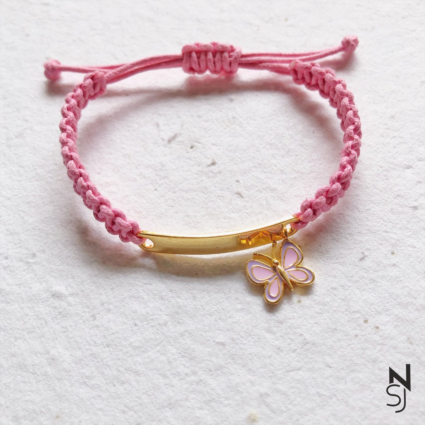 Custom Name Butterfly Bracelet