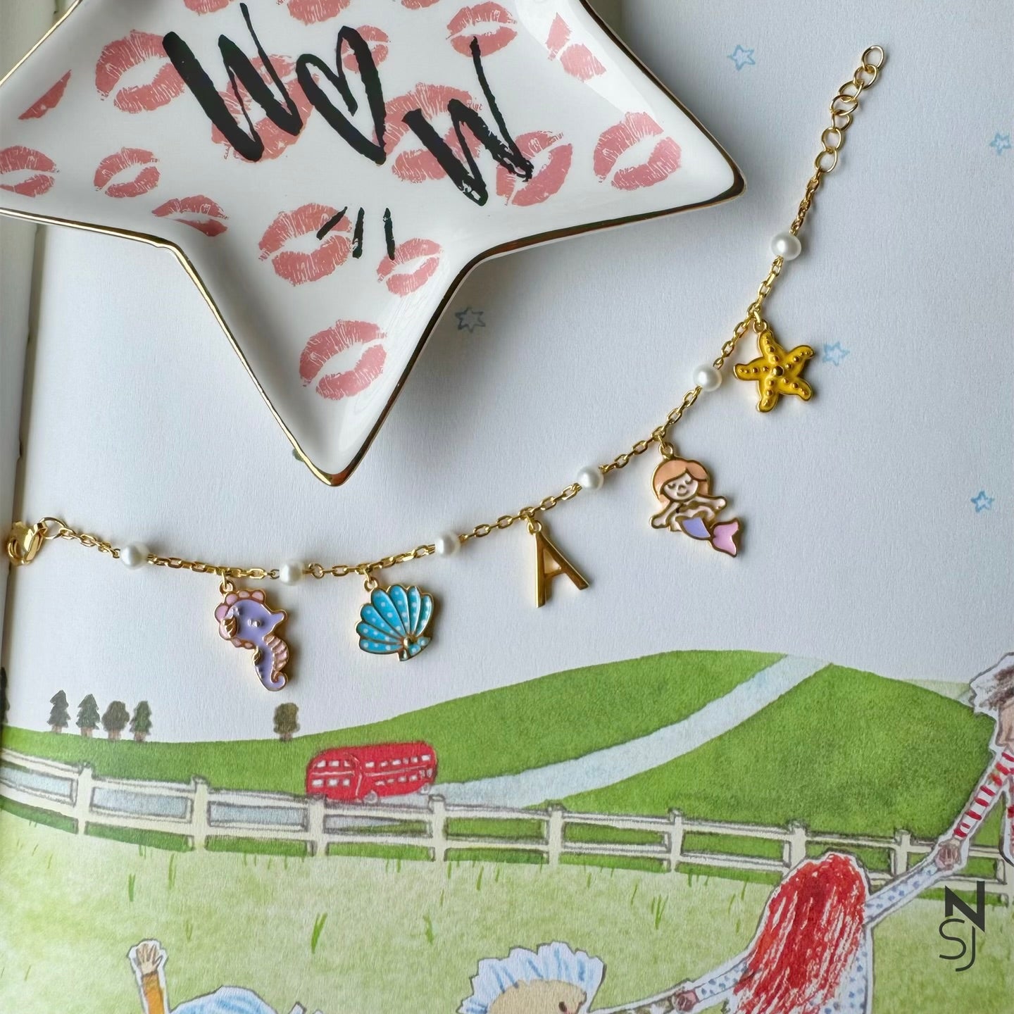 Mermaid Fantasy Charm Bracelet