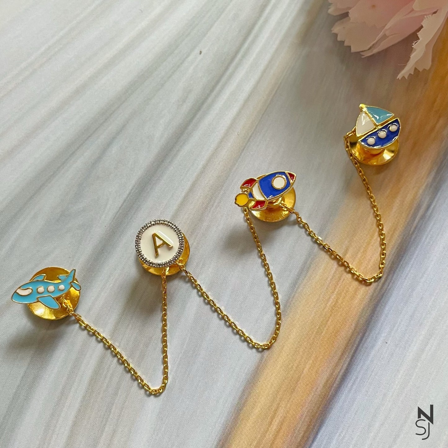 Transport Initial Kurta Buttons