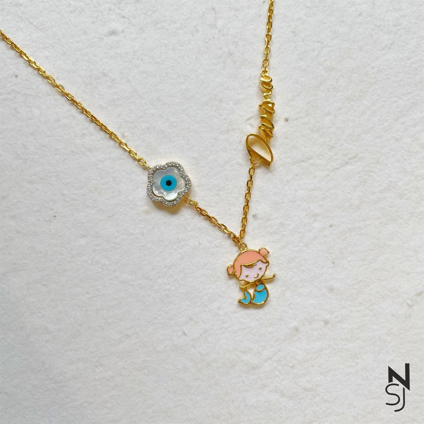 Custom Name Mystic Mermaid Neckchain