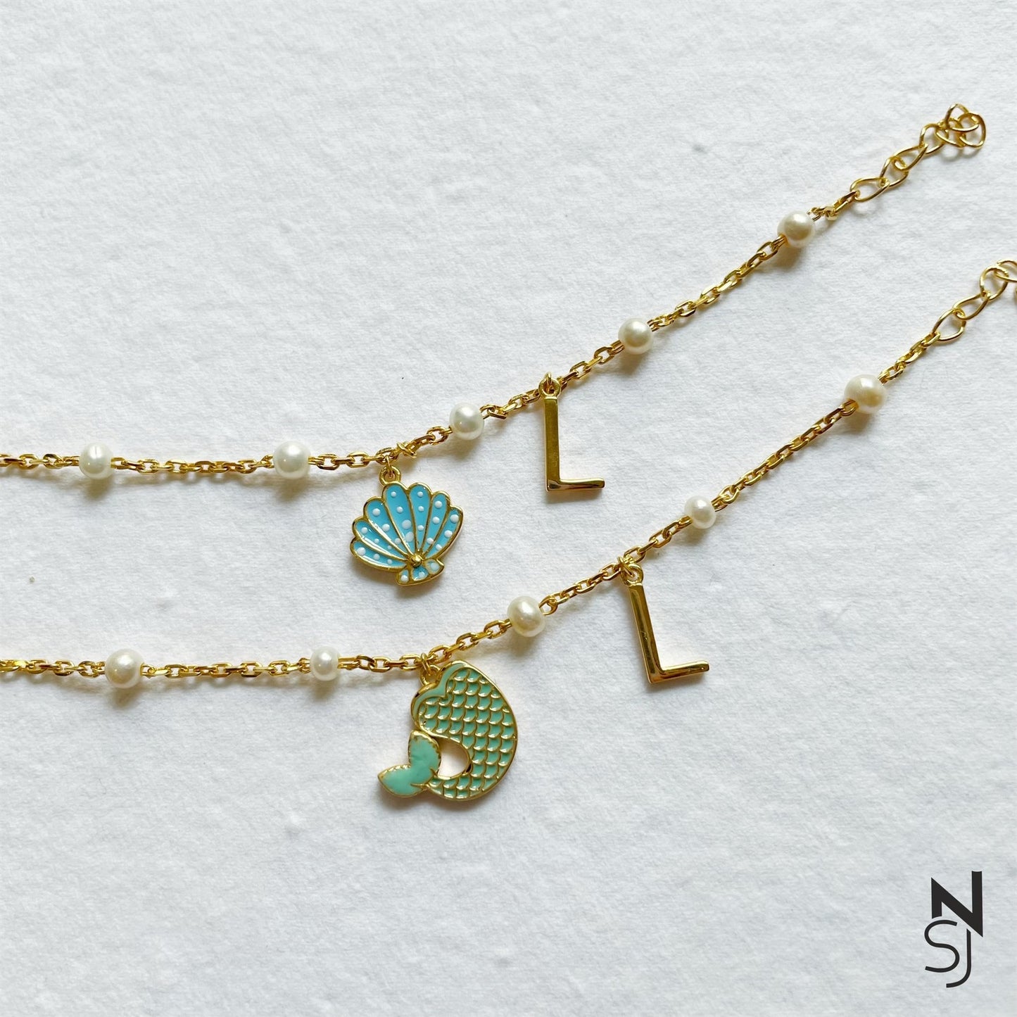 Custom Initial Sea World Bracelet