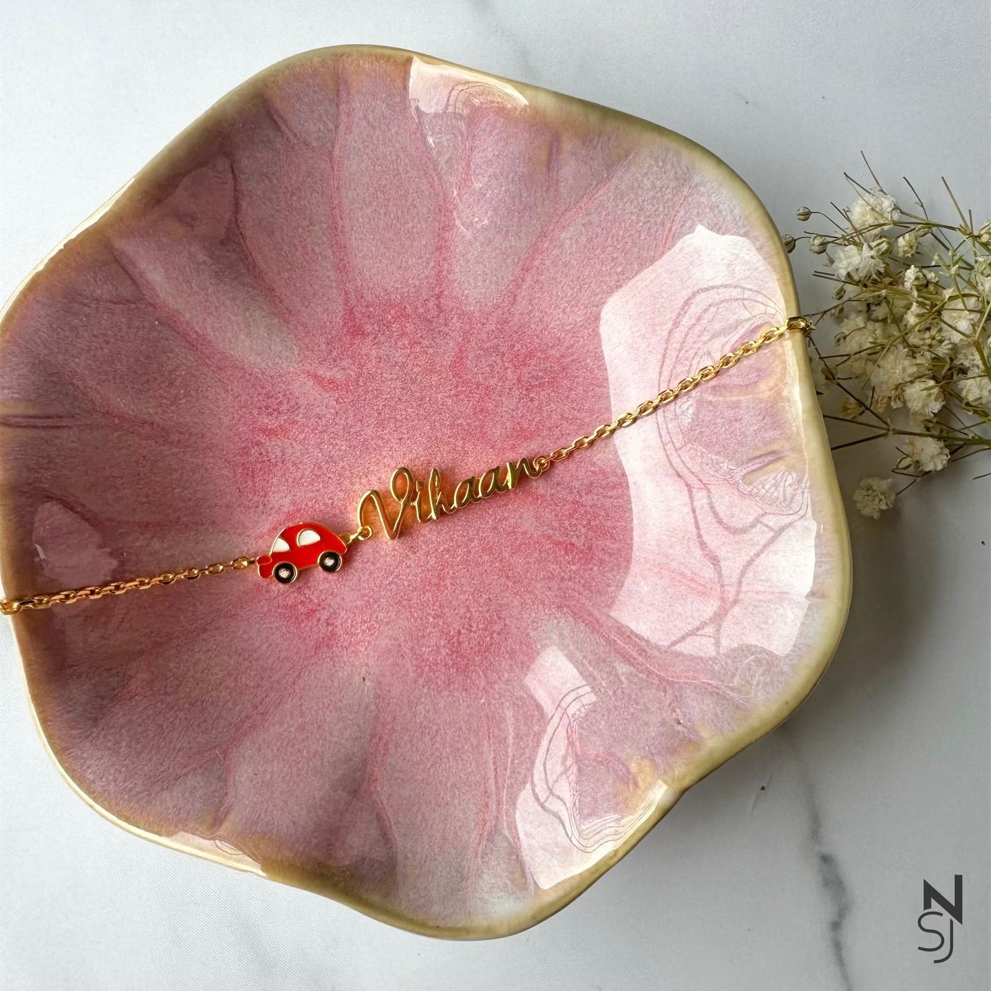 Custom Name Car Bracelet