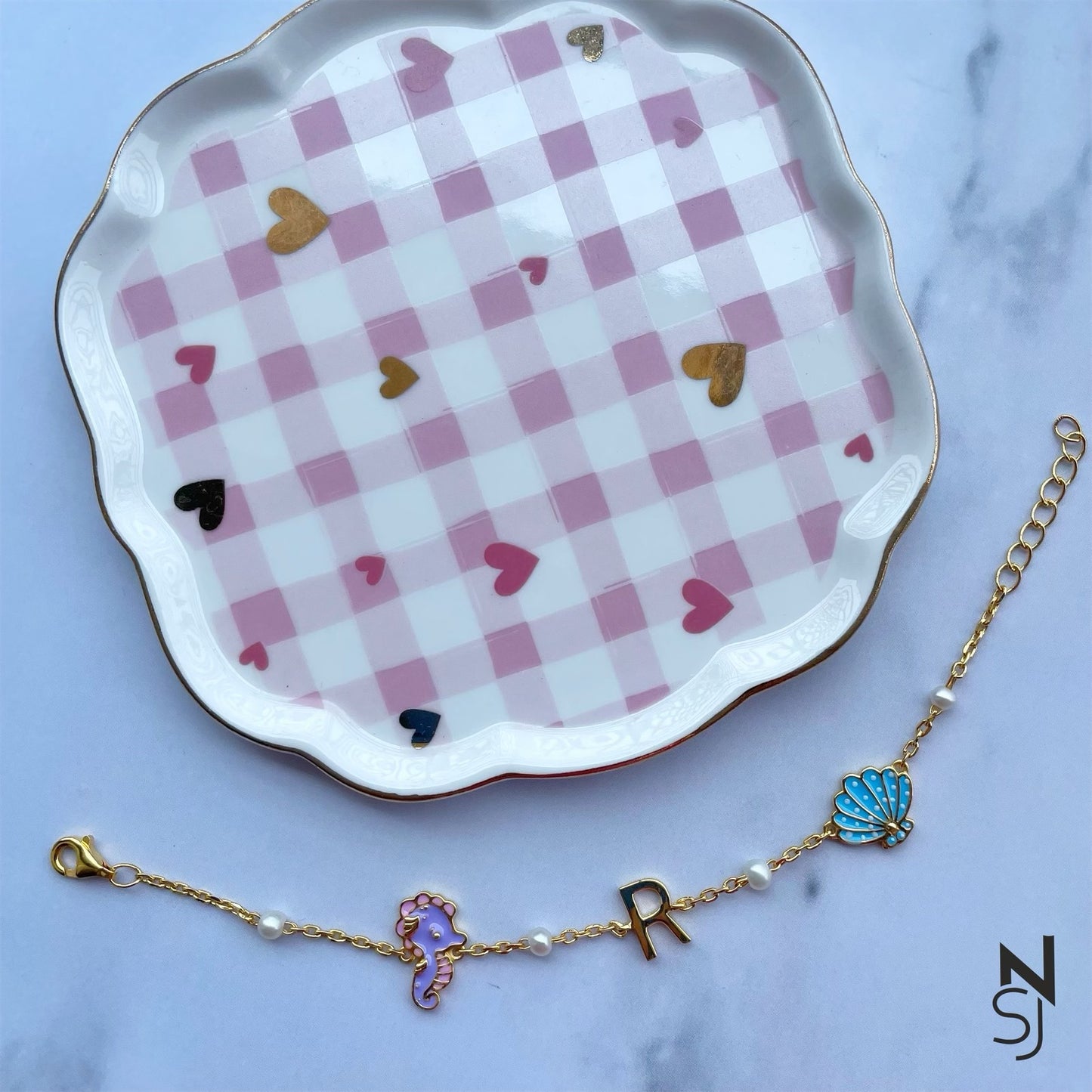 Custom Initial Sea World Bracelet