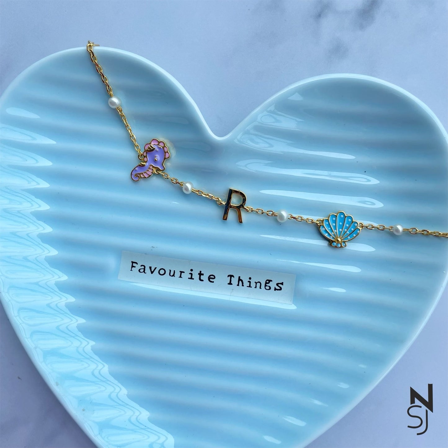 Custom Initial Sea World Bracelet
