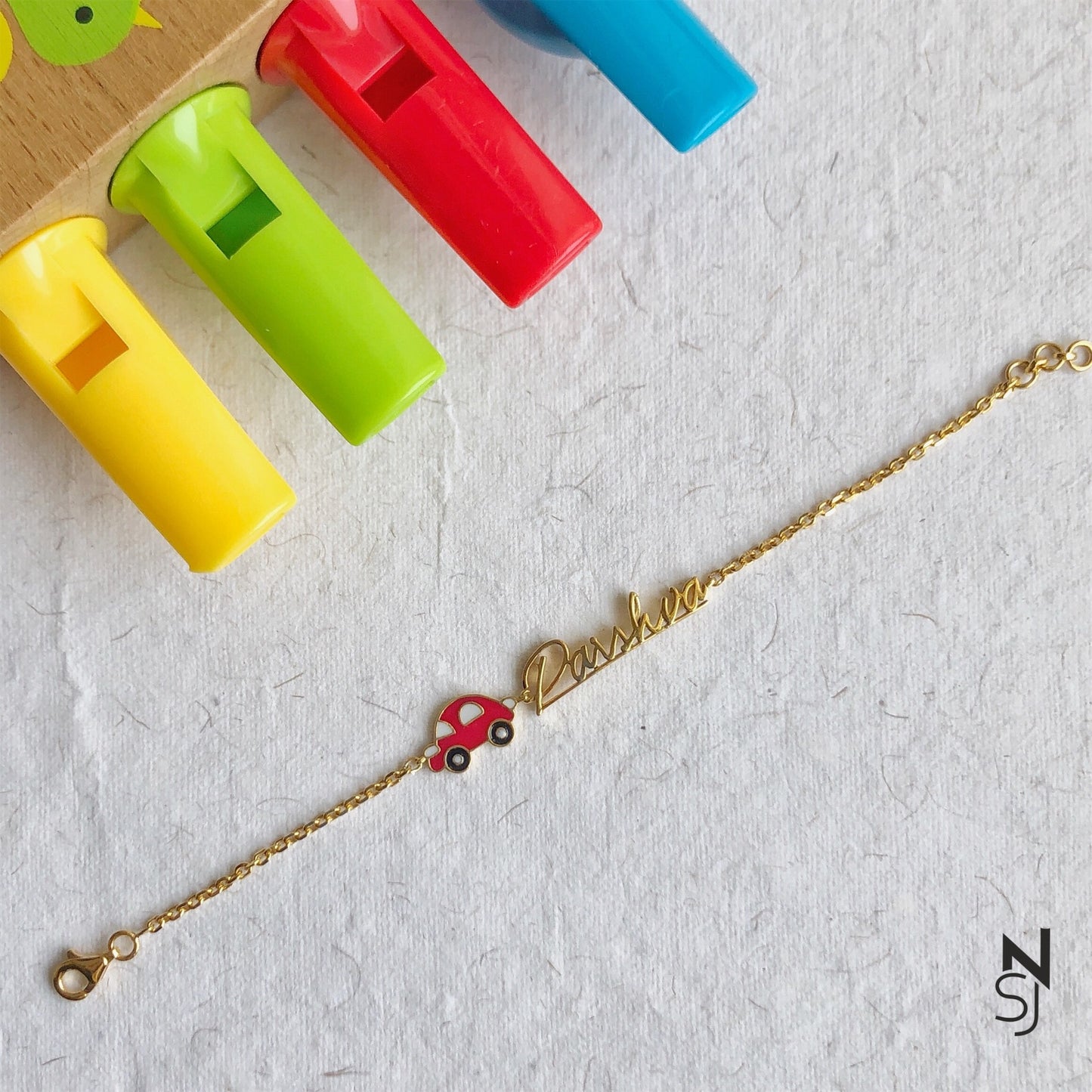 Custom Name Car Bracelet