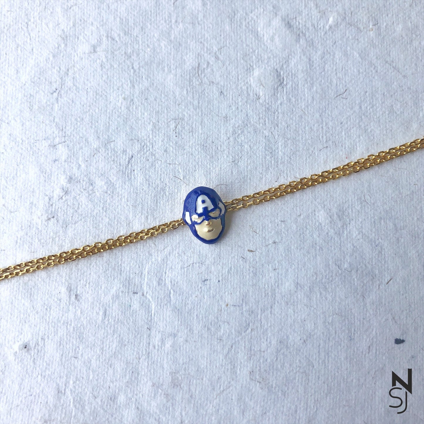 Captain America Bracelet | Personalised 925 Silver Jewellery for Kids | Niashine