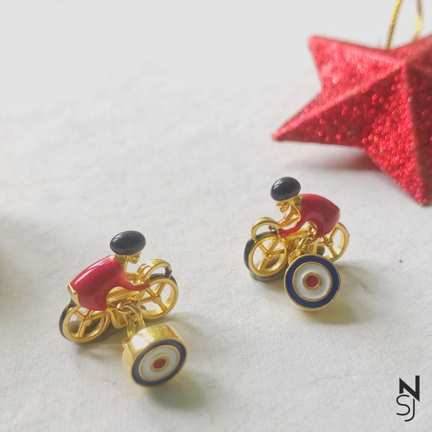 Cycle Cufflinks | Personalised 925 Silver Jewellery for Kids | Niashine