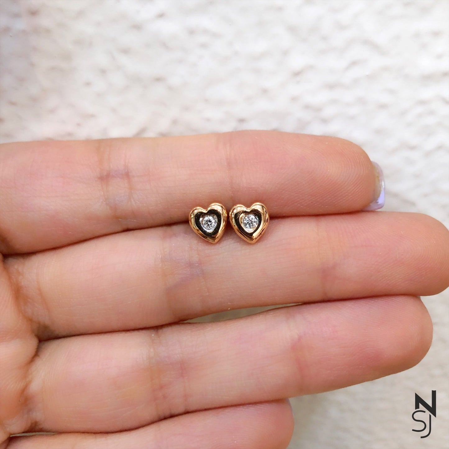 Heart Studs