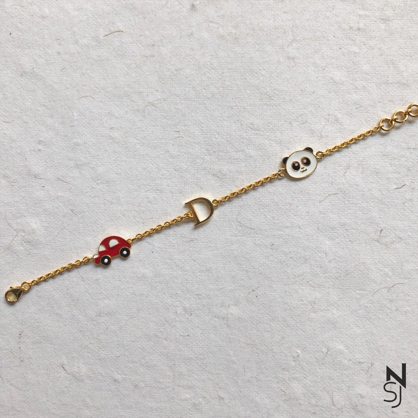 Custom Initial Charm Bracelet