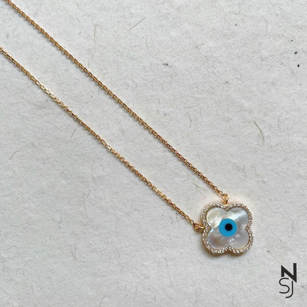 Diamond Studded Evil Eye Neckchain