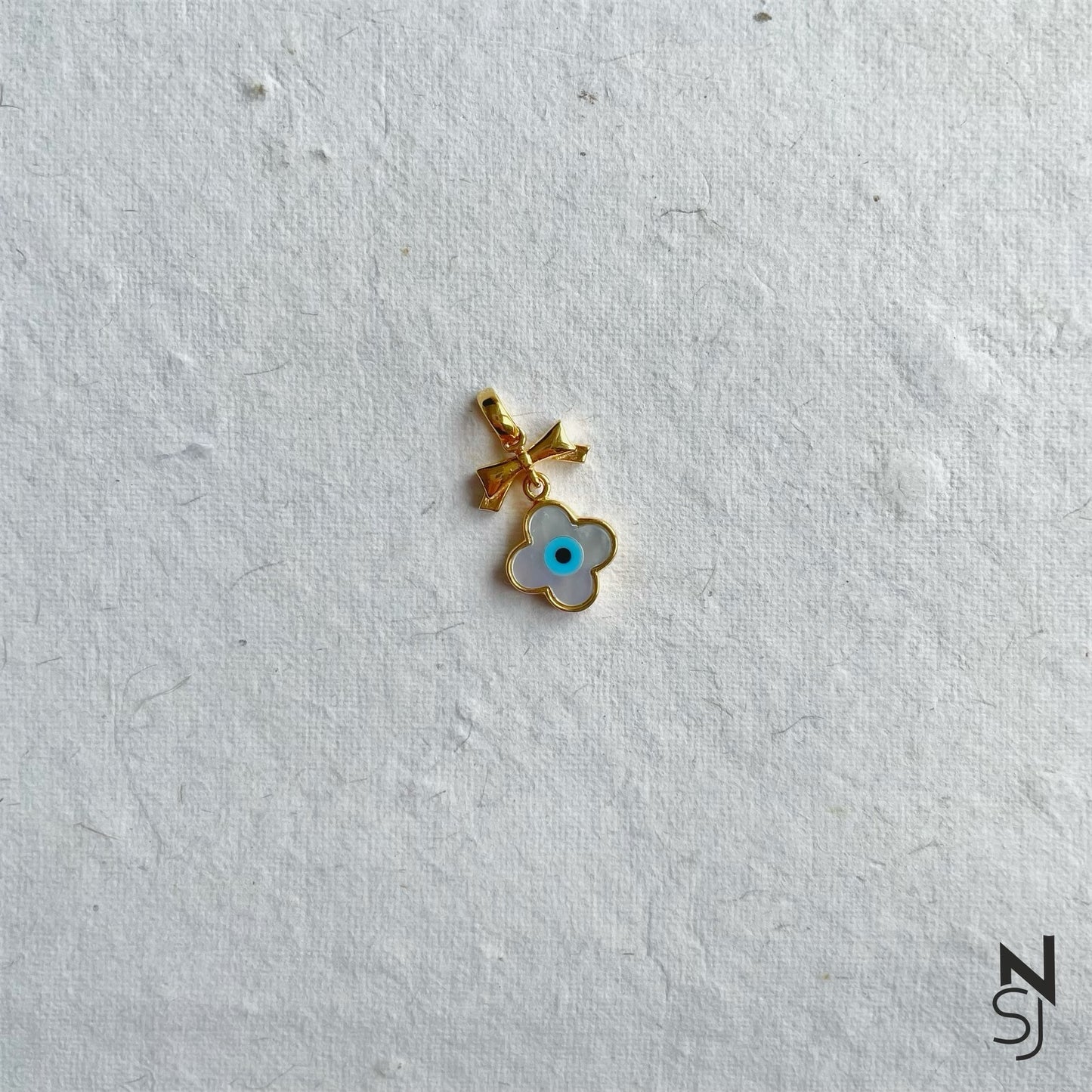 Clover Evil Eye Pendant