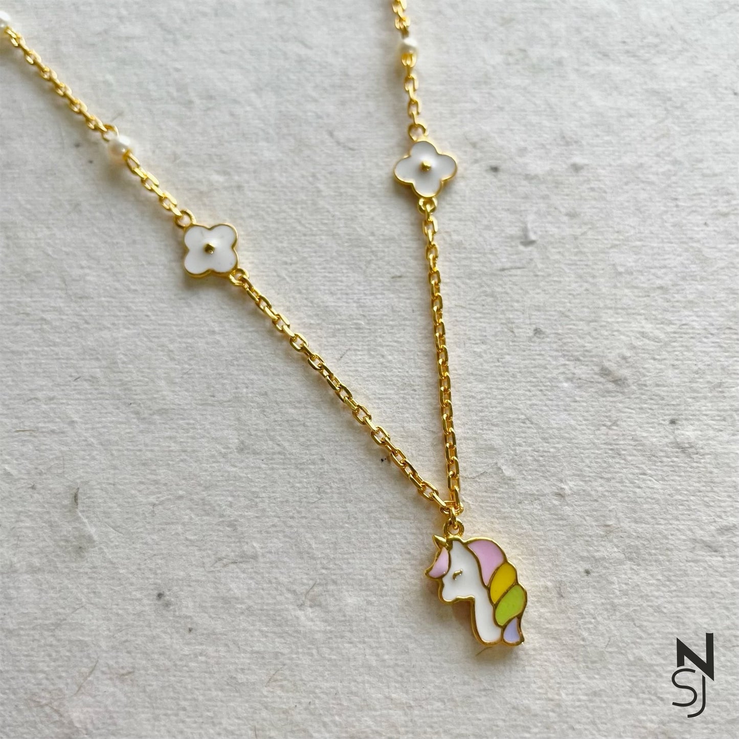 Unicorn Neckchain | Personalised 925 Silver Jewellery for Kids | Niashine