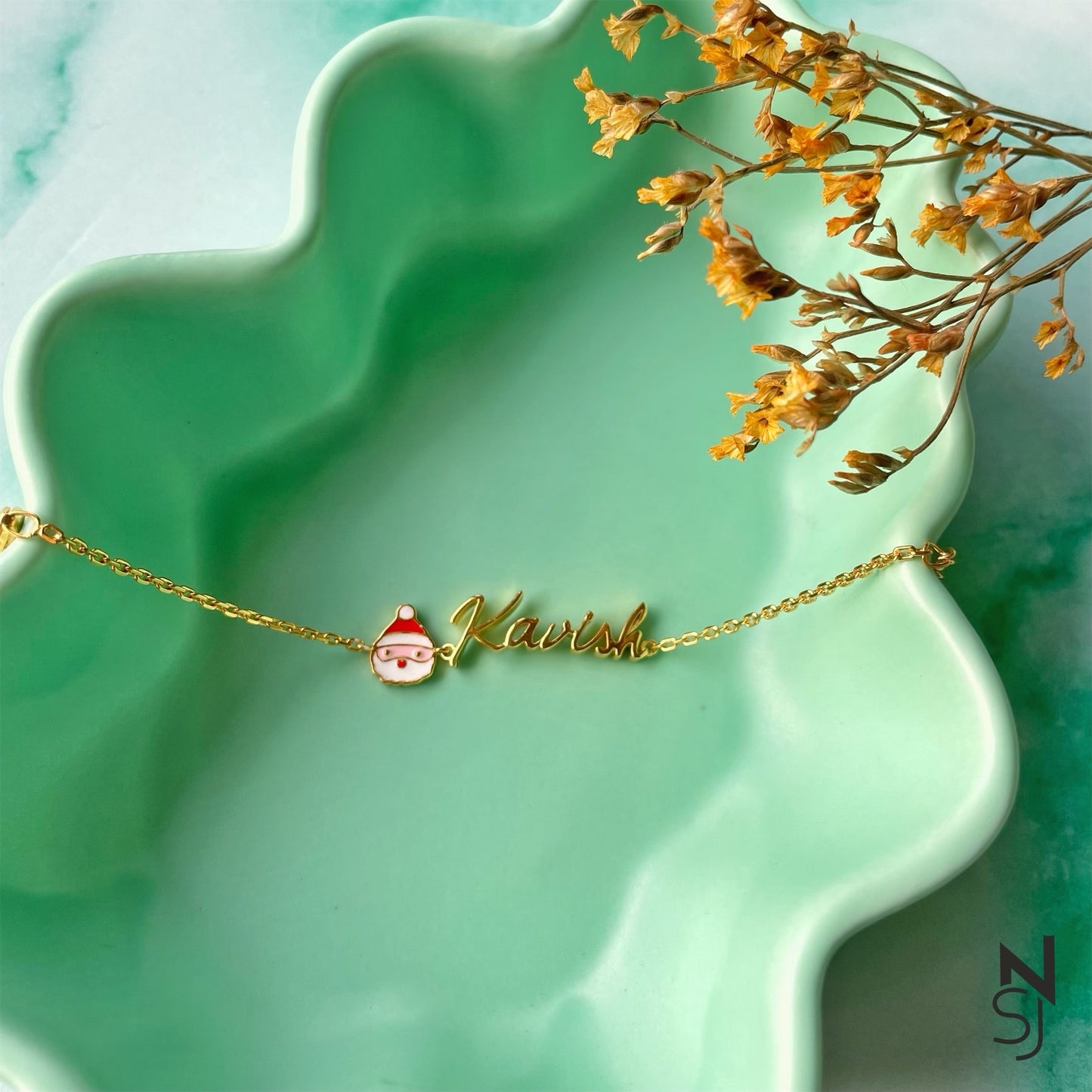 Custom Name Santa Bracelet