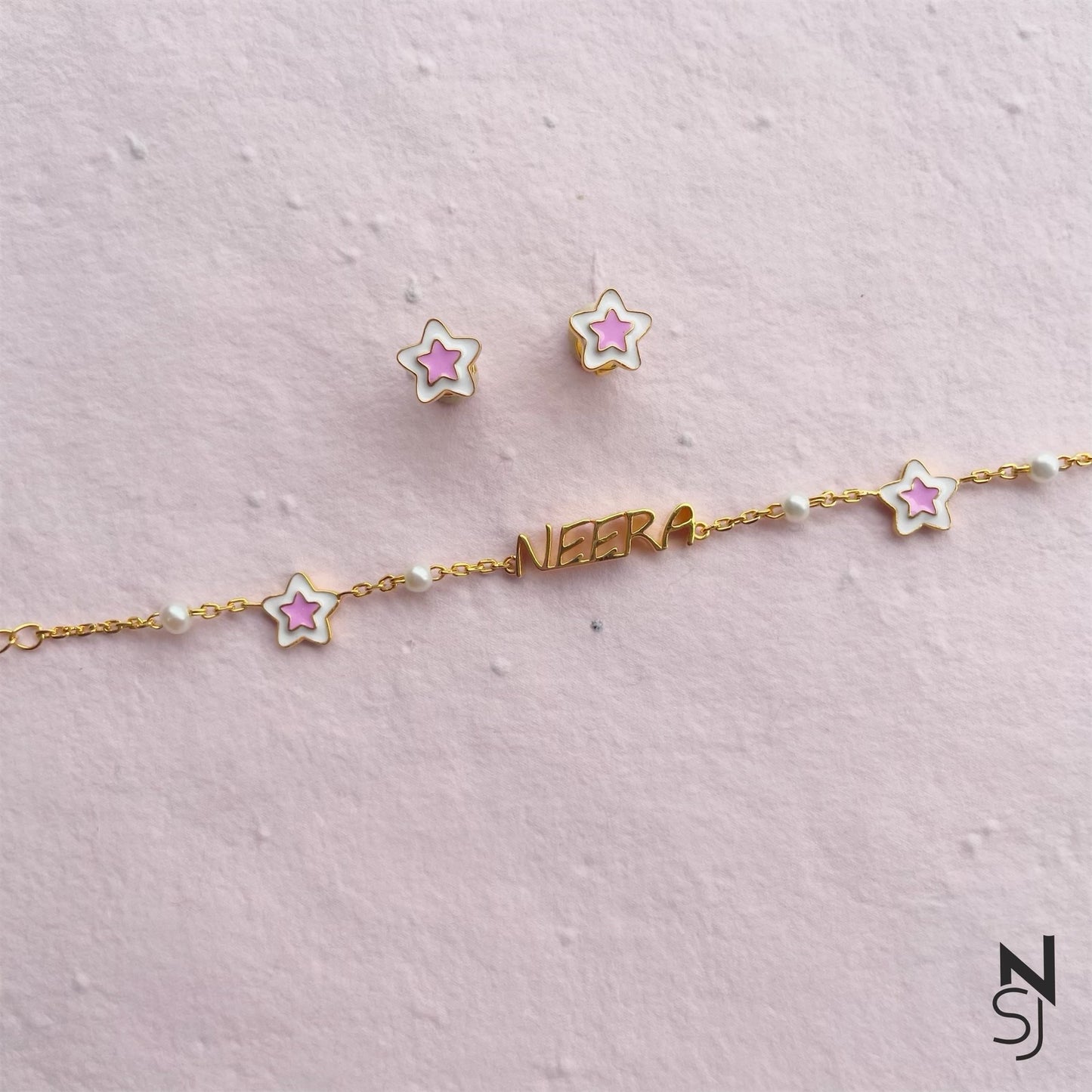 Starry Night Bracelet & Studs Set