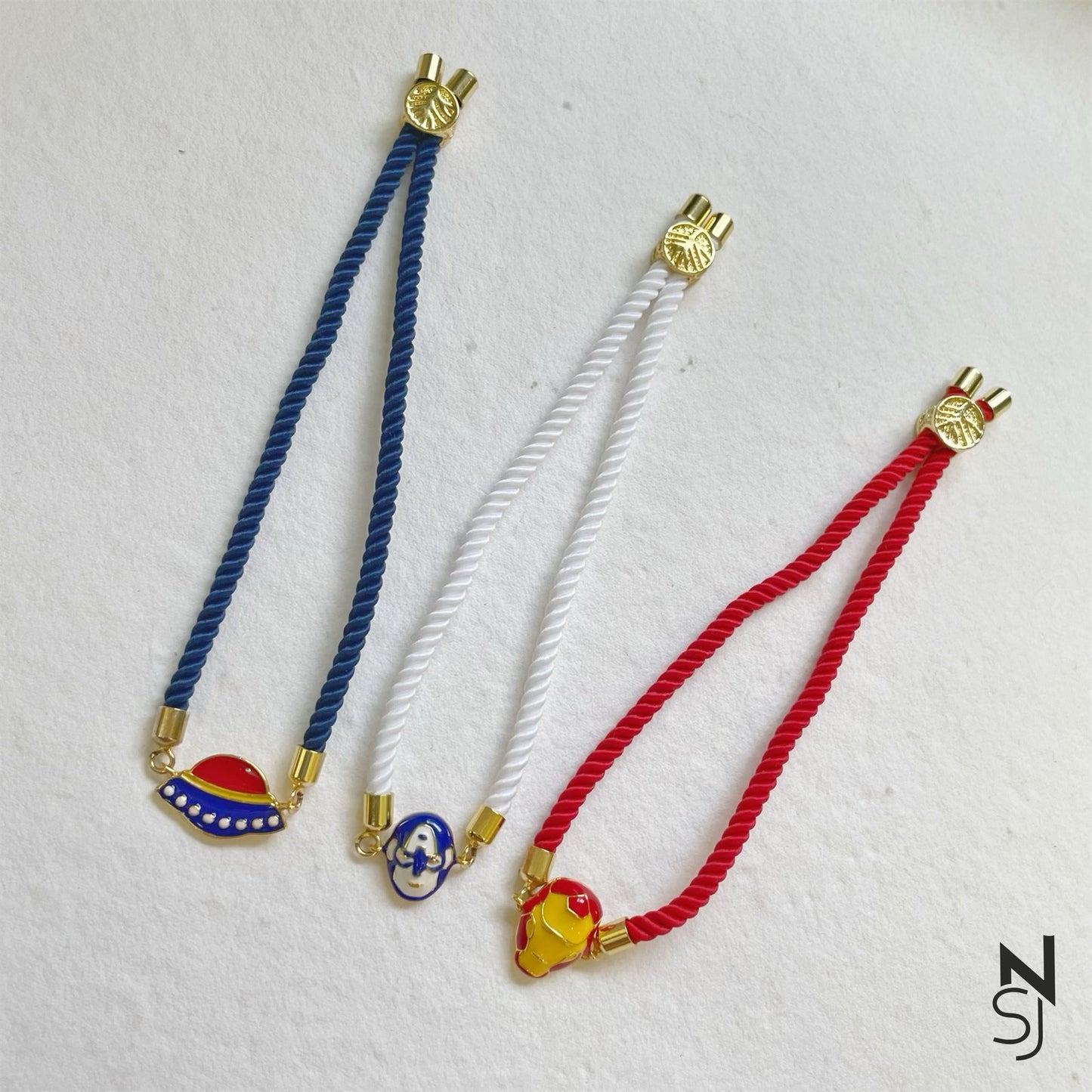 Captain America Thread Bracelet