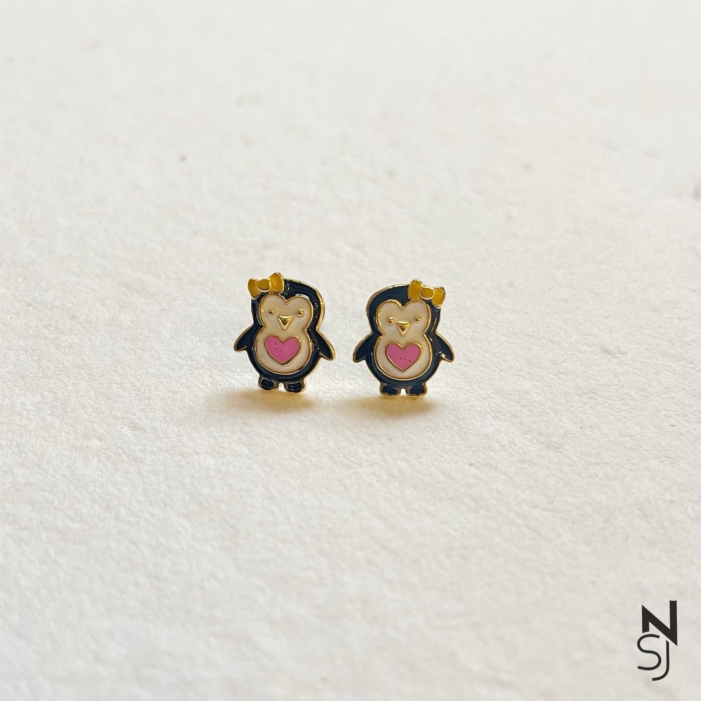 Penguin Love Studs