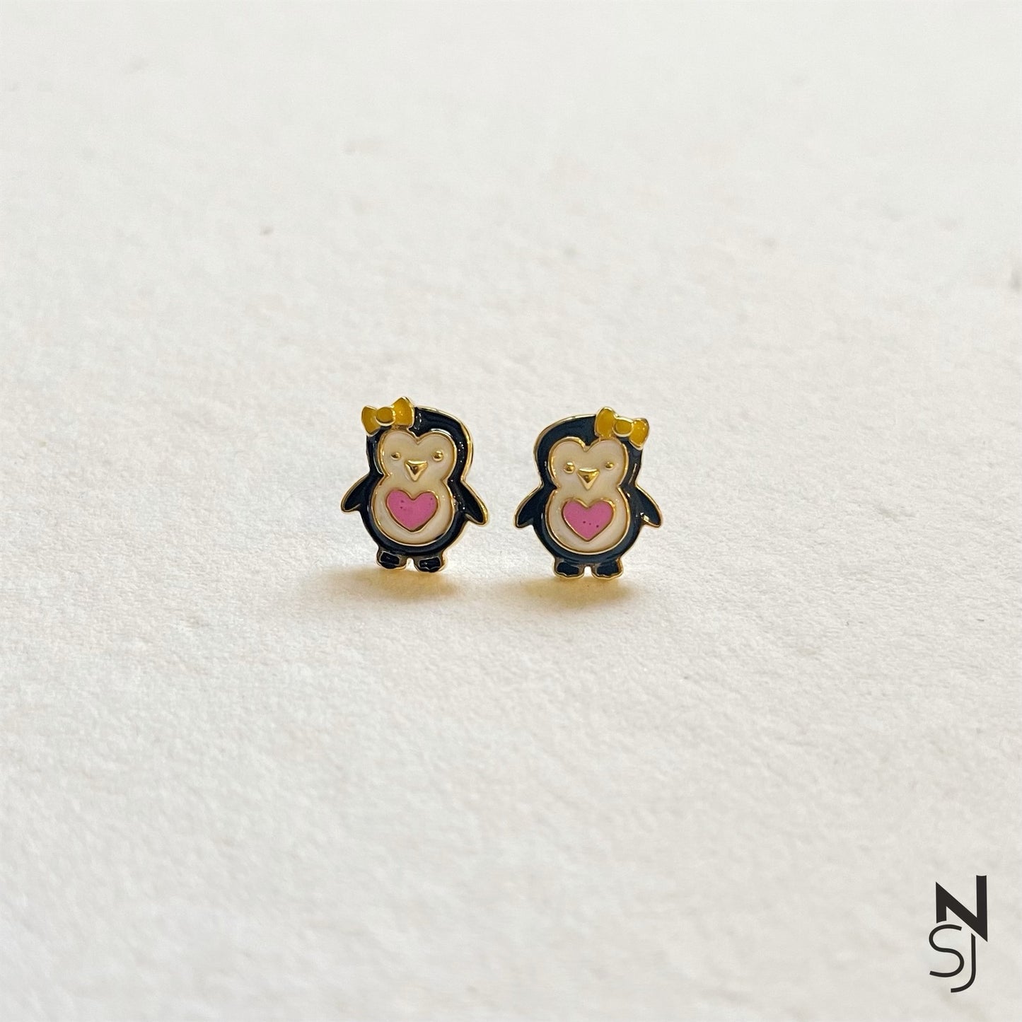 Penguin Love Studs