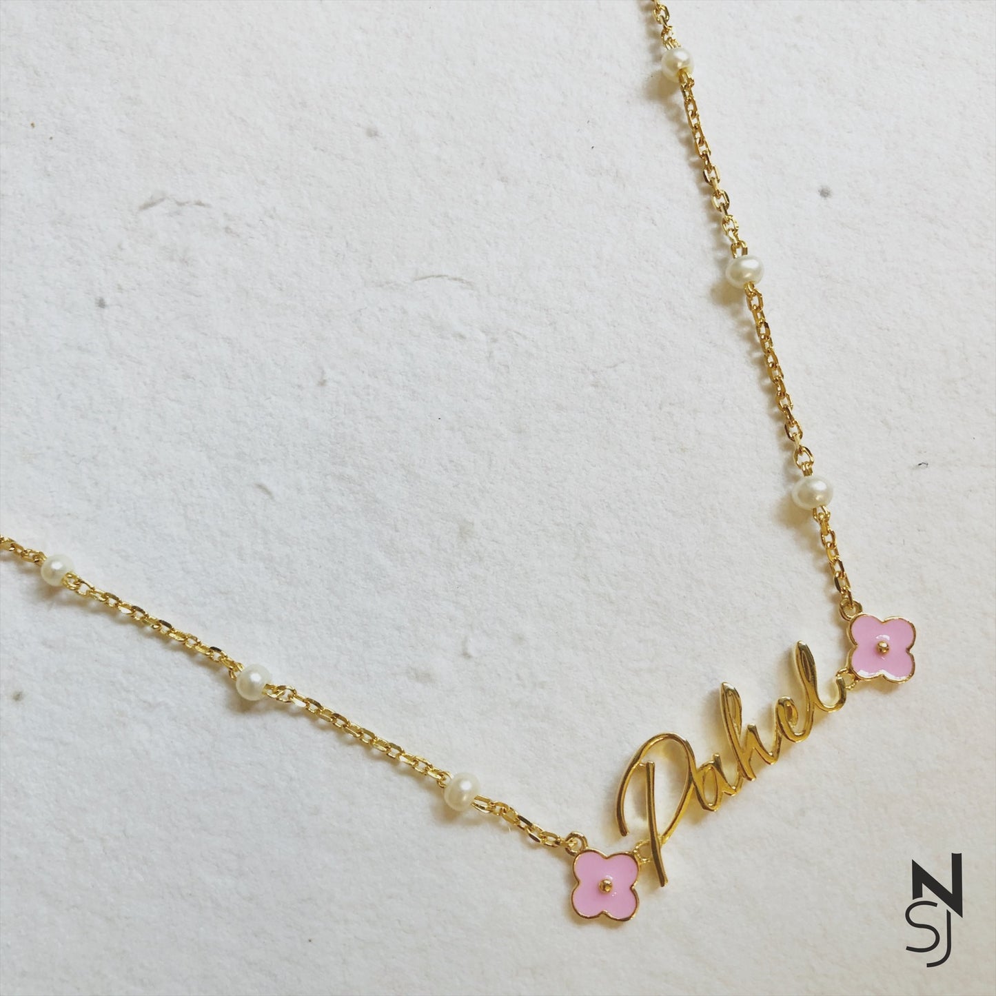 Custom Name Flower Neckchain