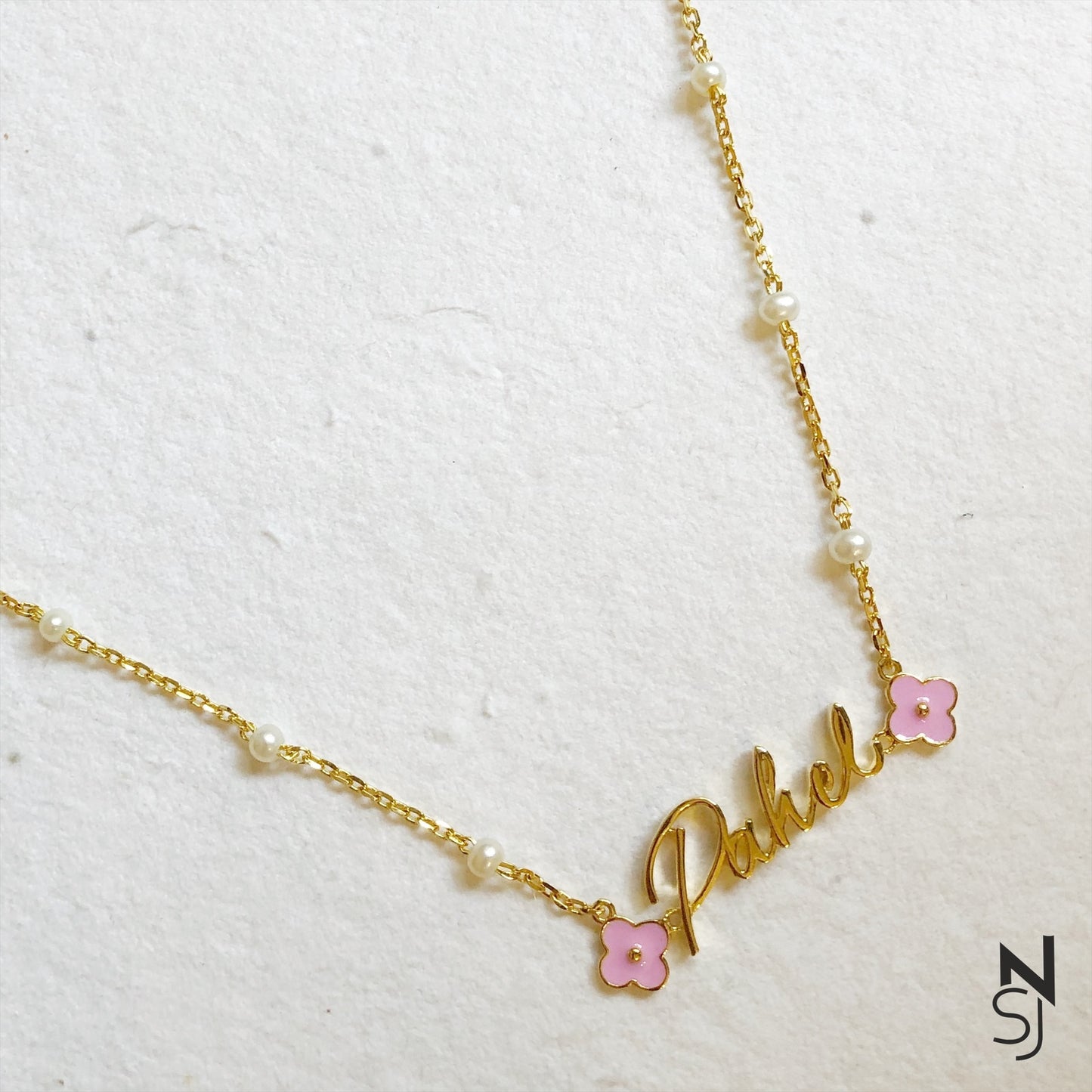 Custom Name Flower Neckchain