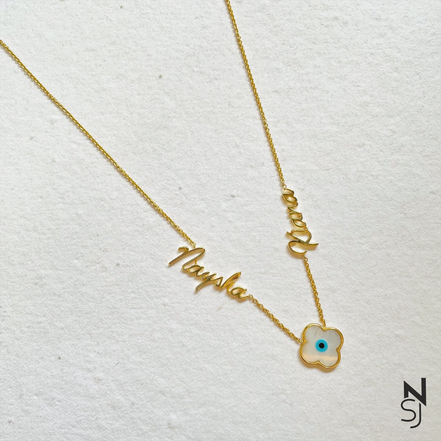 Custom Name Evil Eye Neckchain