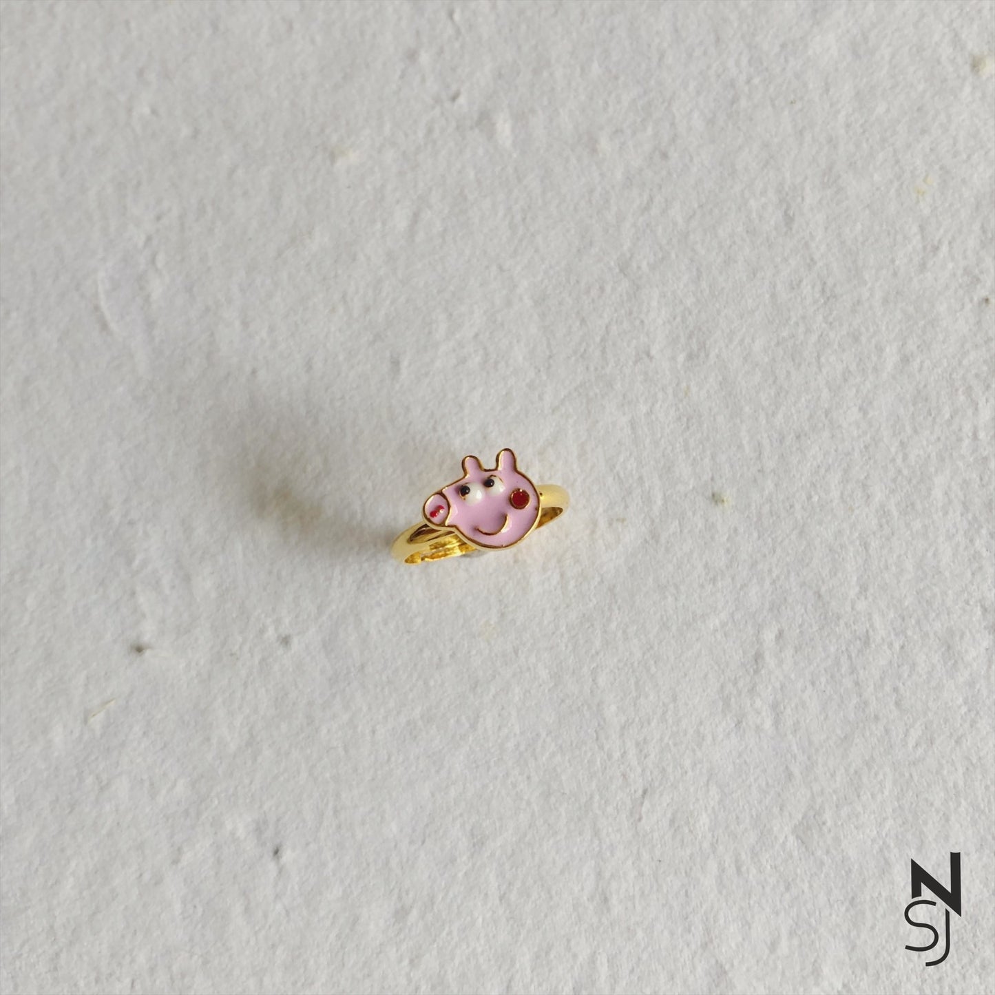 Peppa Ring | Personalised 925 Silver Jewellery for Kids | Niashine