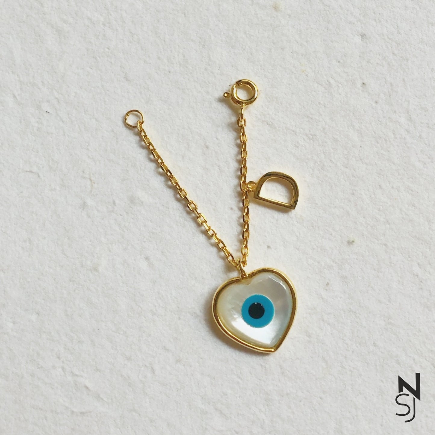Custom Initial Evil Eye Watch Charm