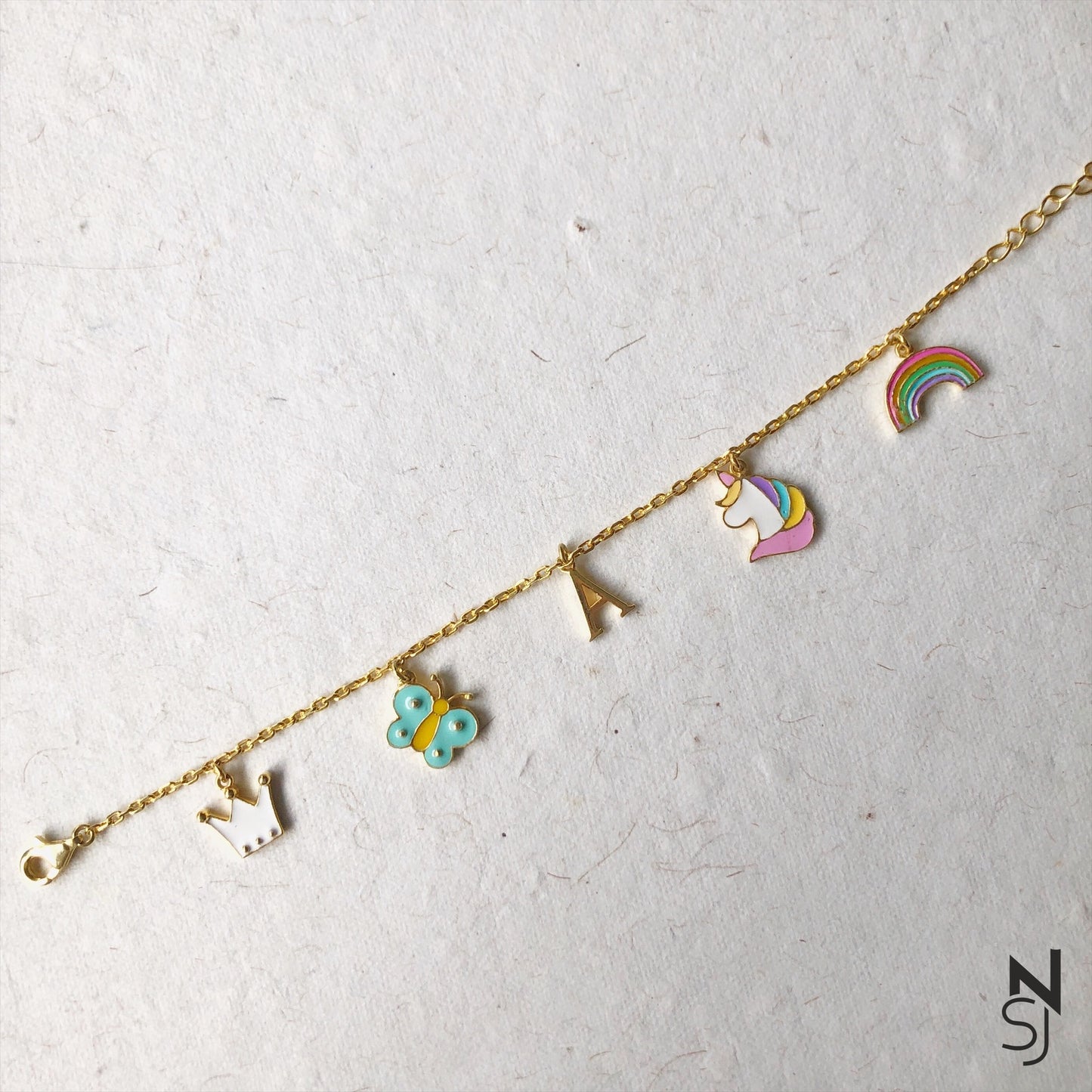 Rainbows & Butterflies Charm Bracelet