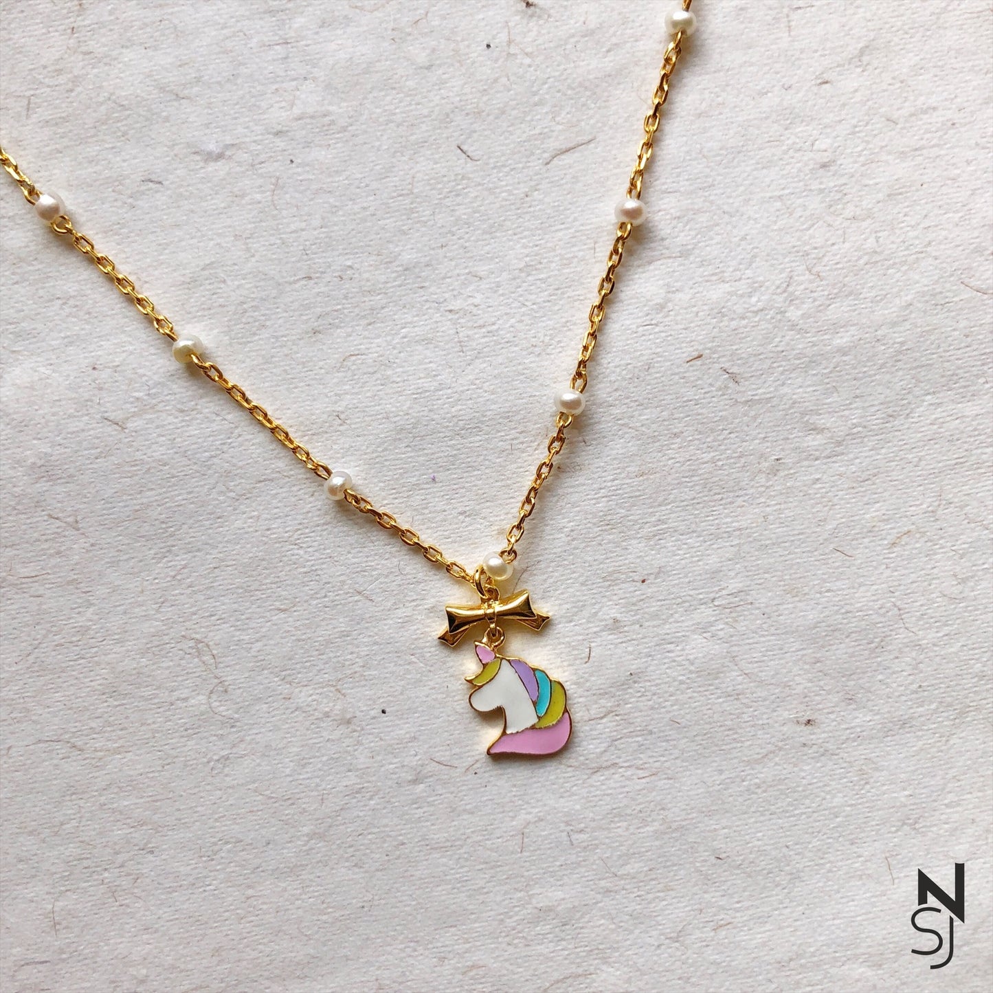 Unicorn Neckchain | Personalised 925 Silver Jewellery for Kids | Niashine