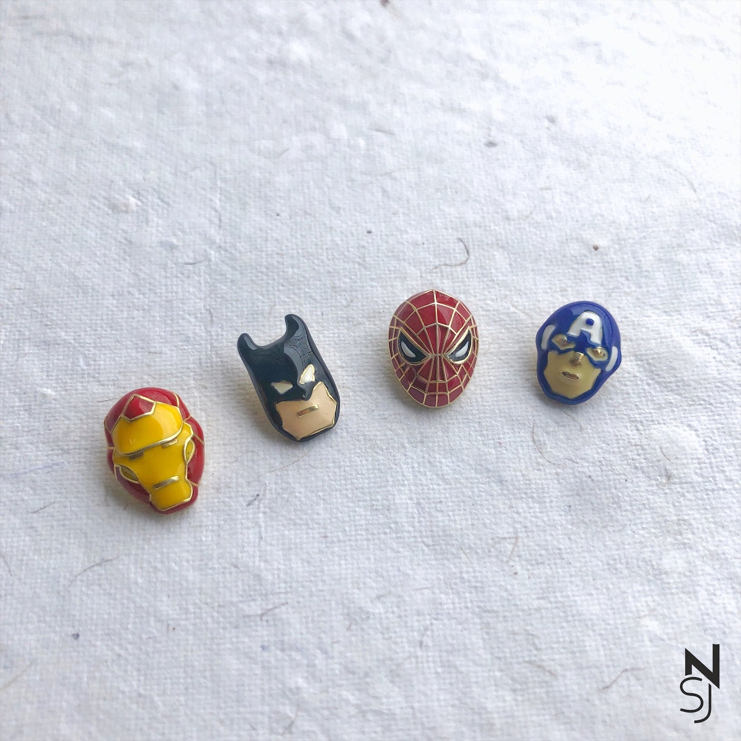 Batman Collar Pin | Personalised 925 Silver Jewellery for Kids | Niashine