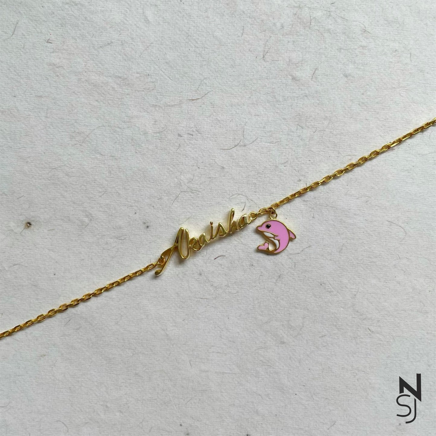 Custom Name with Dolphin Bracelet