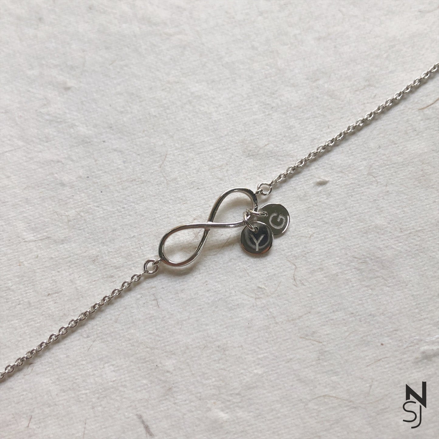 Infinity Bracelet with initials Bracelet
