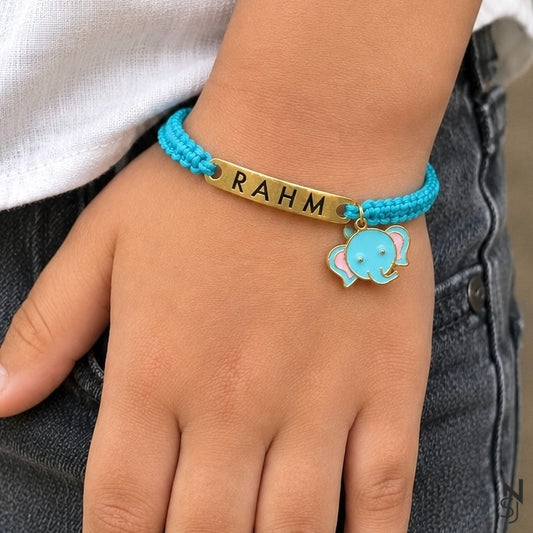 Custom Name Elephant Bracelet