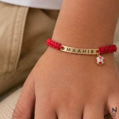 Custom Name Football Bracelet