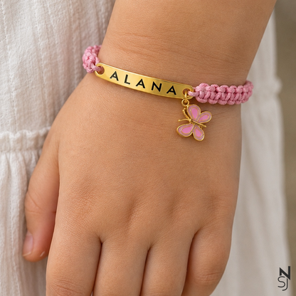 Custom Name Butterfly Bracelet