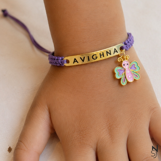 Butterftly Adjustable Name Bracelet
