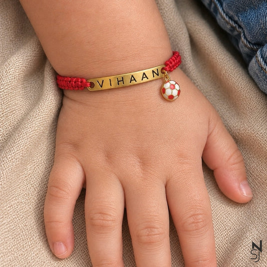 Custom Name Football Bracelet