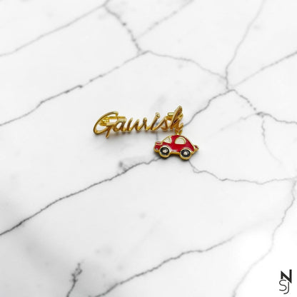 Custom Name Car Collar Pin