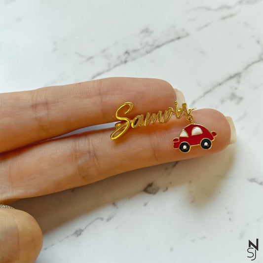 Custom Name Car Collar Pin