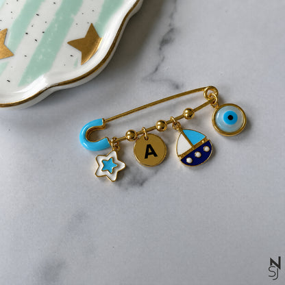 Custom Initial Brooch
