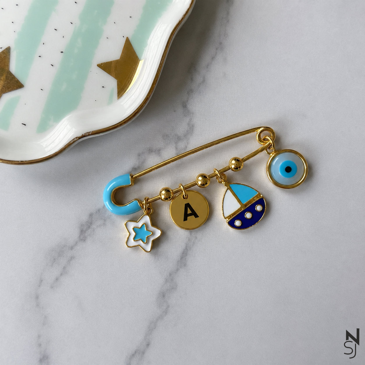 Custom Initial Brooch