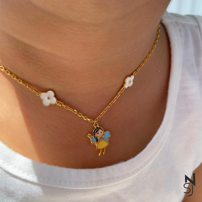 Fairy Dust Dream Neckchain | Personalised 925 Silver Jewellery for Kids | Niashine