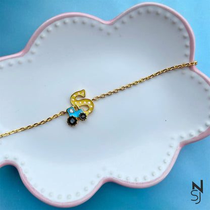 Adventure Awaits Charm Bracelet | Personalised 925 Silver Jewellery for Kids | Niashine