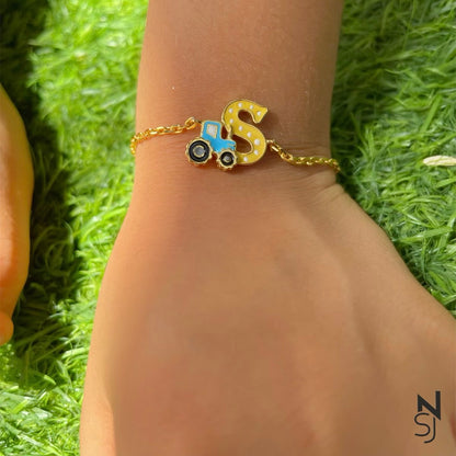 Adventure Awaits Charm Bracelet | Personalised 925 Silver Jewellery for Kids | Niashine