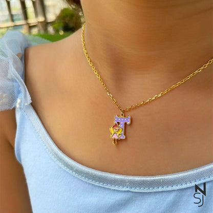 Fairyland Initial Neckchain | Personalised 925 Silver Jewellery for Kids | Niashine
