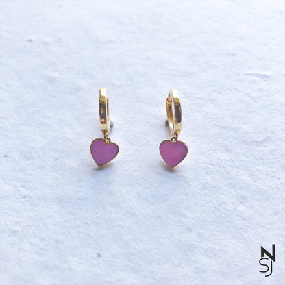 Dangling Heart Studs