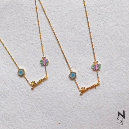 Butterfly Wings Name Neckchain