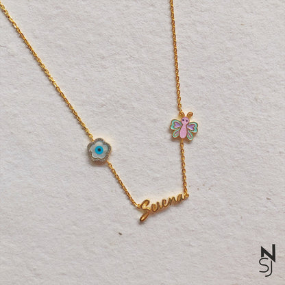 Butterfly Wings Name Neckchain